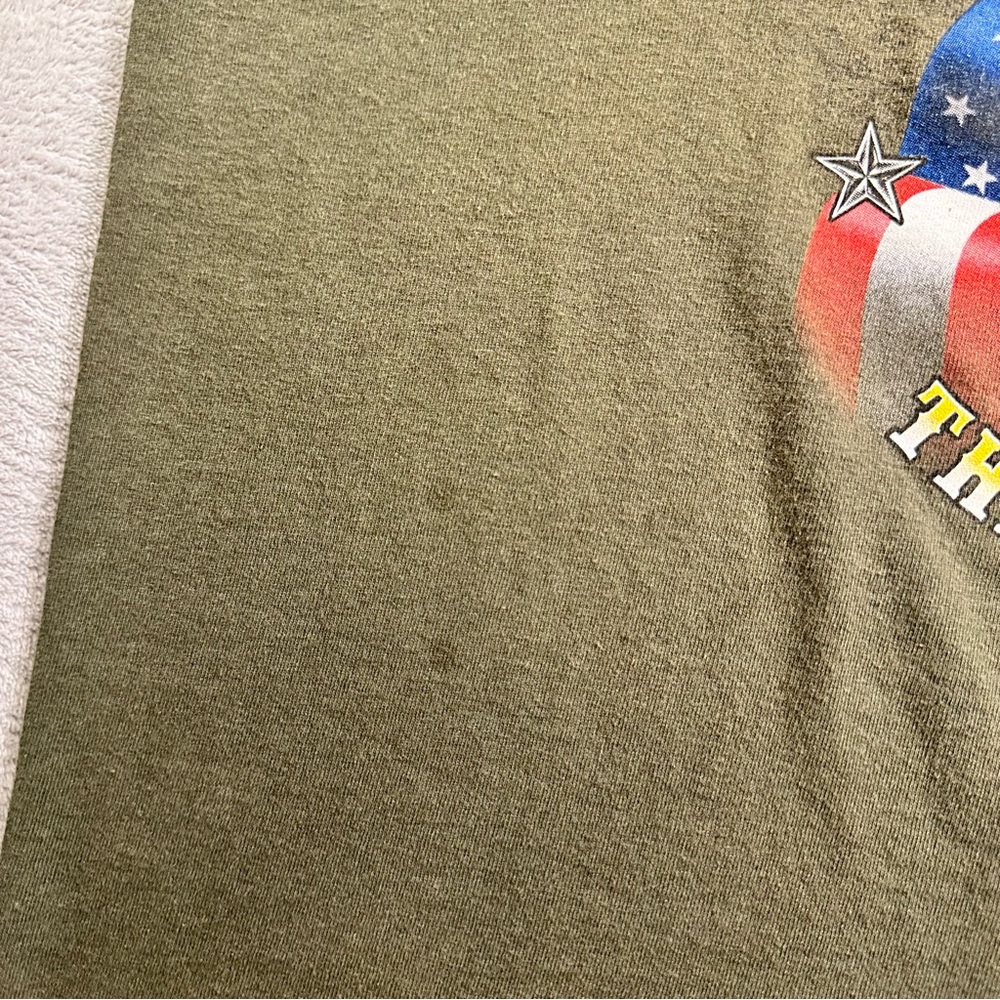 U.S. Army “This We’ll Defend” XL Green Military Tee Made in USA - Picture 11 of 13